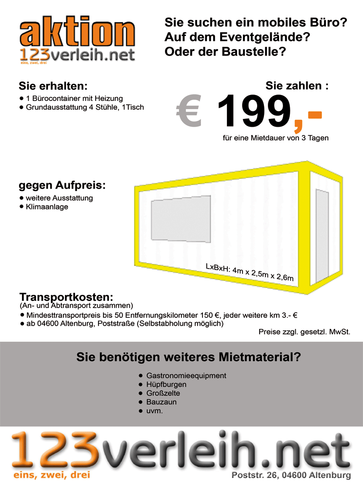 Aktion Toilettencontainer